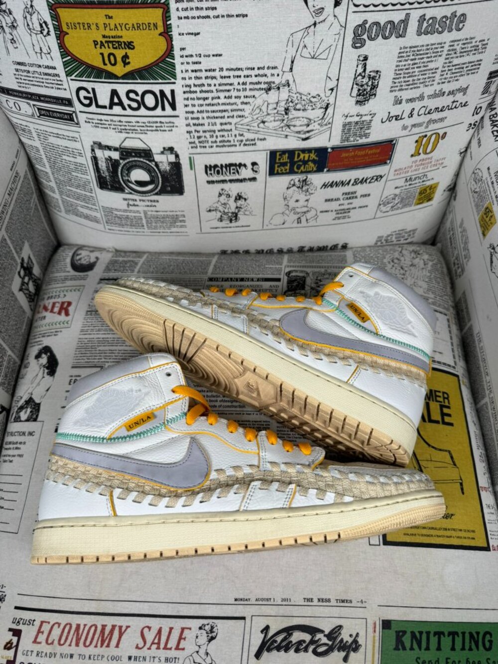 Union LA x Bephie's Beauty Supply x Air Jordan 1 Retro OG SP FD2565-100 Men Sz13 - Picture 8 of 9
